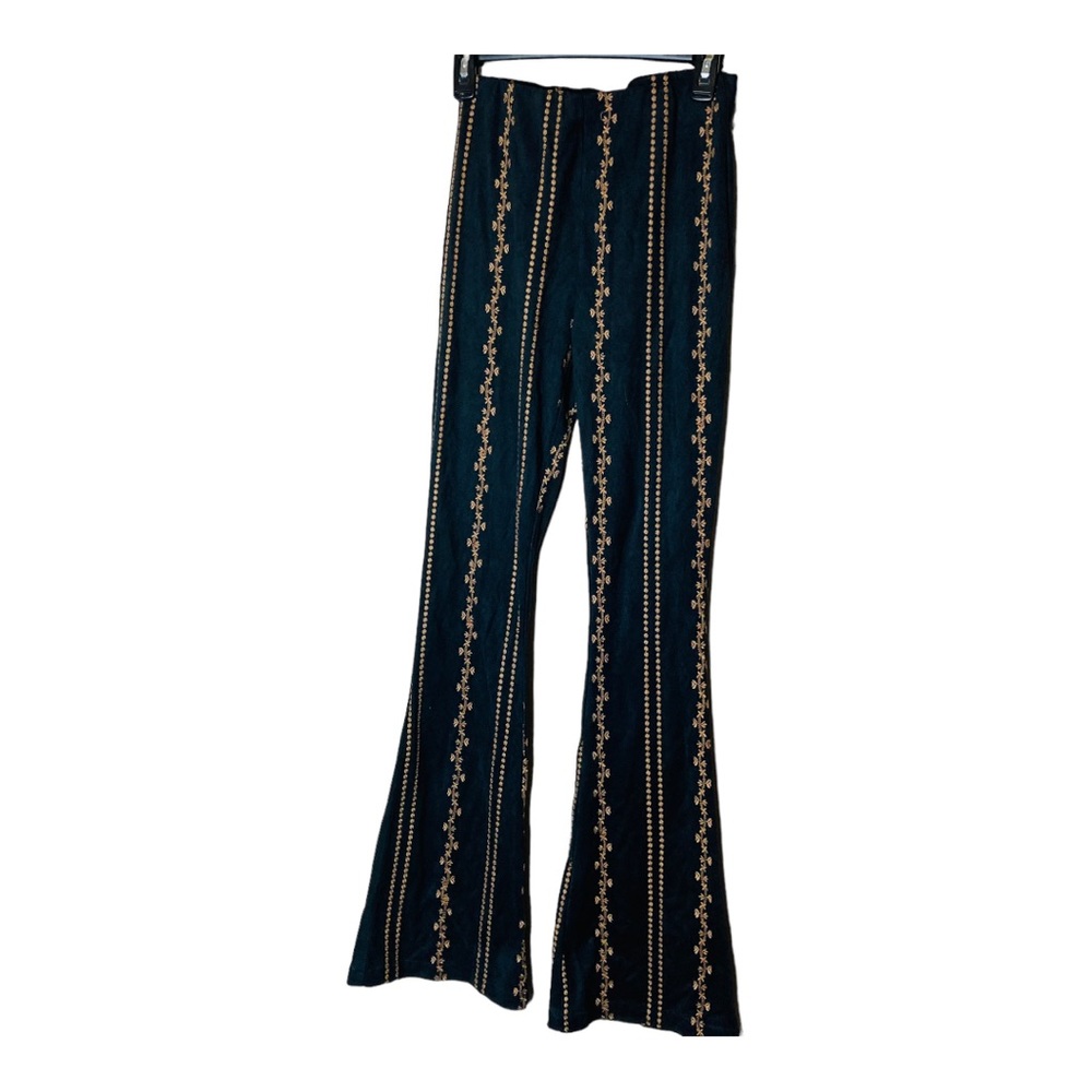 Boho High Waist Flare Pants by Honey Bell  Pull‎ on Style Size Small